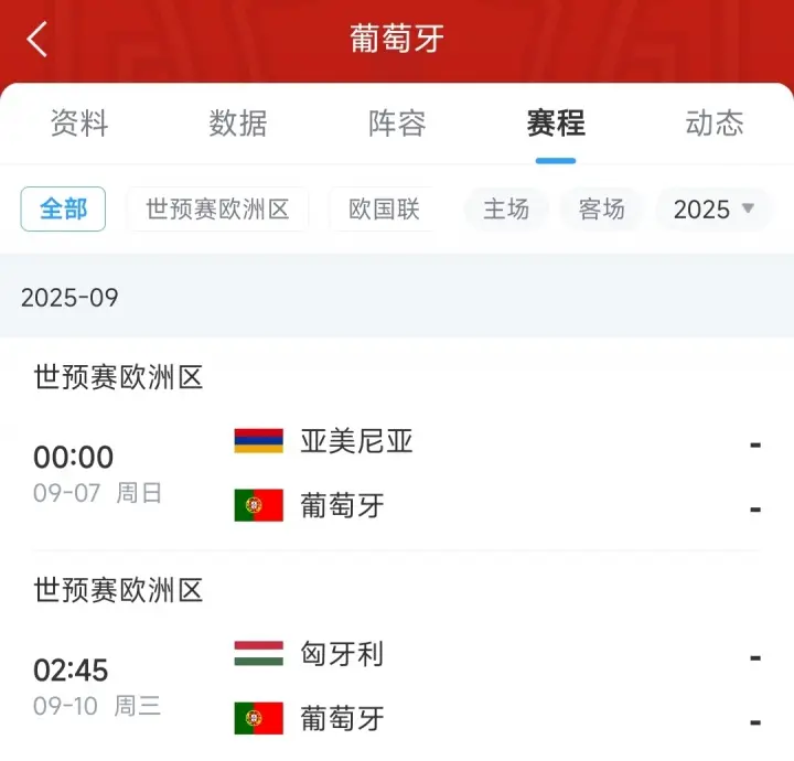葡萄牙世预, 若昂, B费